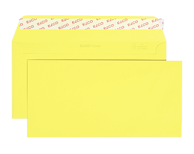 Poštovní obálka  C6/5 žlutá - bez okna, balení á 25 ks