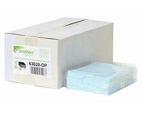 AVATEX 630 NW utěrka, sklad, 400x300, 1 balení = 50 utěrek, netkaná textilie, 1 vrstvá, tyrkysová