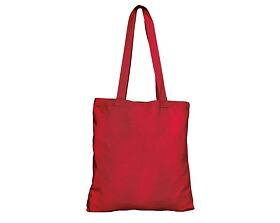 Bavlněná taška červená 135 gr - 380x420 mm (38x42 cm)