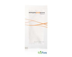 Tělové mléko v sáčku, 10 ml, Simple and Pure, 125ks