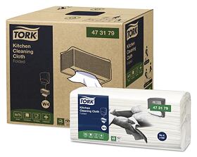 Tork kuchyňská utěrka, sklad, 1 balení = 75 utěrek, 1 vrstvá, bílá, W4, 473179
