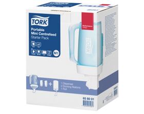 Tork Mini přenosný zásobník na role se středovým odvíjením - startovací balíček, M1, 658001