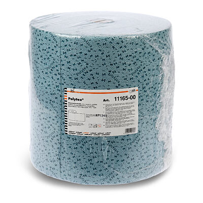 Polytex utěrka, role, modrá, 1 role = 500 utěrek, netkaná textilie, 1 vrstvá