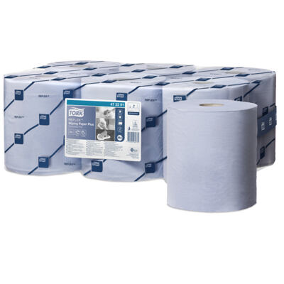 Tork Reflex® utěrka, role, středové odvíjení, 2 vrstvá, 6 rolí, rec. modrá, 150,8 m návin, M4 473391