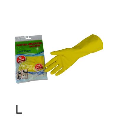 Rukavice DELUXE latexové L žluté