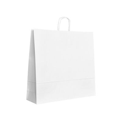 Papírová taška bílá ExtraTWIST 540x150x490 mm s krouceným uchem
