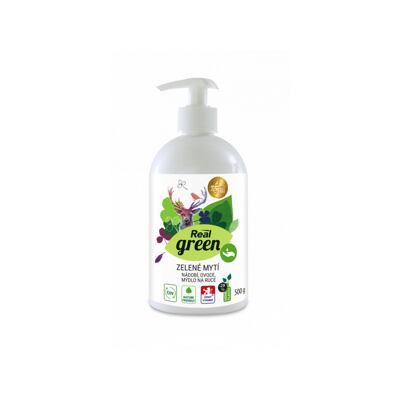 Real green zelené mytí nádobí, ovoce a mýdlo na ruce 500 g