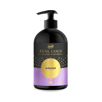 REAL GOLD Koncentrovaný gel pro zářivě čisté nádobí s luxusní vůní 500g