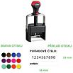 Číslovací razítko Shiny H-6510/PL Heavy Duty, kovový strojek, 56x33 mm, 10 číslic, výška 5 mm a text