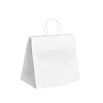 Papírová taška bílá Takeaway Twister 320x220x270 mm s krouceným uchem